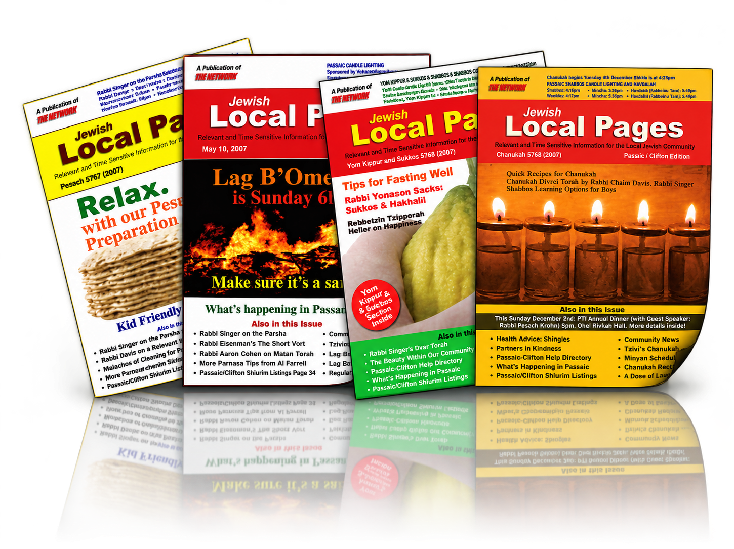 Jewish Local Pages magazine covers
